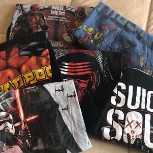 Men’s Deadpool marvel Star Wars shirts